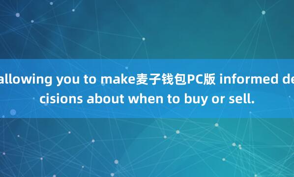 allowing you to make麦子钱包PC版 informed decisions about when to buy or sell.