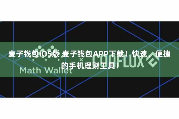 麦子钱包iOS版 麦子钱包APP下载！快速、便捷的手机理财工具！