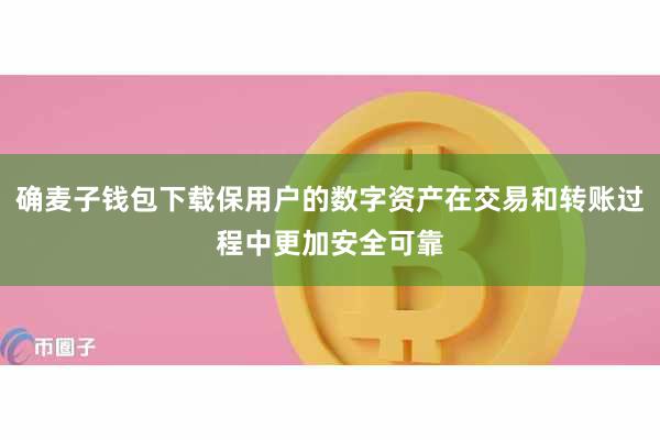 确麦子钱包下载保用户的数字资产在交易和转账过程中更加安全可靠